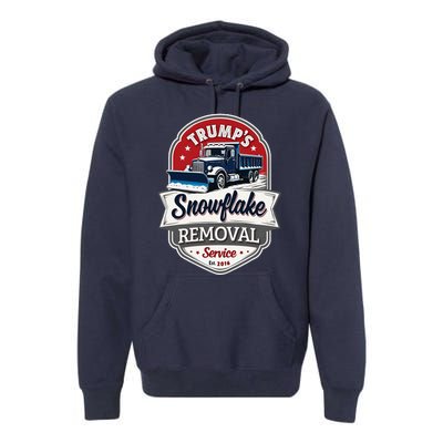 Trump 2024 Snowflake Removal Service Political Satire Premium Hoodie