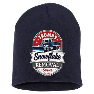 Trump 2024 Snowflake Removal Service Political Satire Short Acrylic Beanie