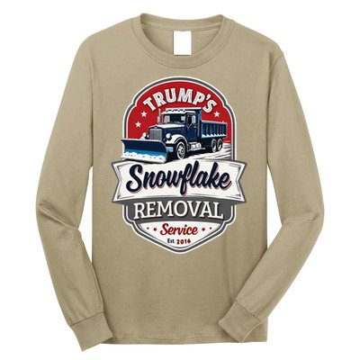 Trump 2024 Snowflake Removal Service Political Satire Long Sleeve Shirt