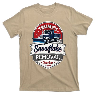 Trump 2024 Snowflake Removal Service Political Satire T-Shirt