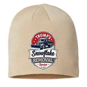 Trump 2024 Snowflake Removal Service Political Satire Sustainable Beanie