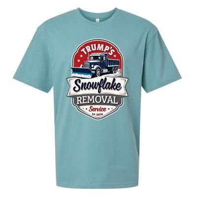 Trump 2024 Snowflake Removal Service Political Satire Sueded Cloud Jersey T-Shirt