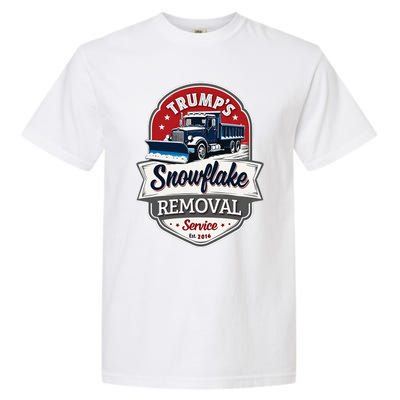 Trump 2024 Snowflake Removal Service Political Satire Garment-Dyed Heavyweight T-Shirt