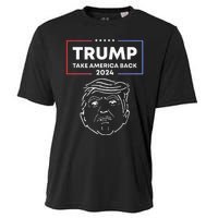 Trump 2024 Take America Back Election The Return Cooling Performance Crew T-Shirt