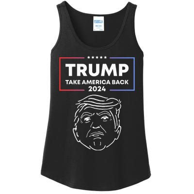 Trump 2024 Take America Back Election The Return Ladies Essential Tank