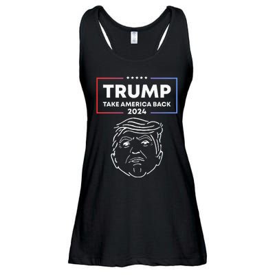 Trump 2024 Take America Back Election The Return Ladies Essential Flowy Tank