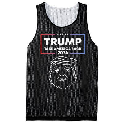 Trump 2024 Take America Back Election The Return Mesh Reversible Basketball Jersey Tank