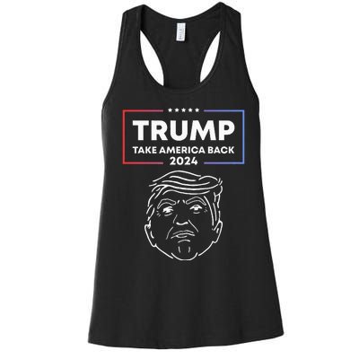 Trump 2024 Take America Back Election The Return Women's Racerback Tank