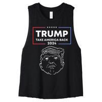 Trump 2024 Take America Back Election The Return Women's Racerback Cropped Tank