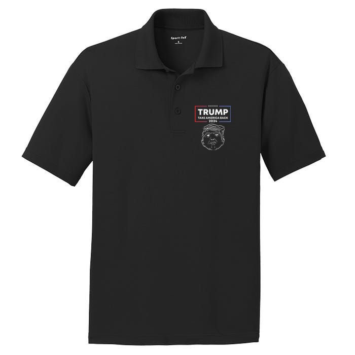 Trump 2024 Take America Back Election The Return PosiCharge RacerMesh Polo