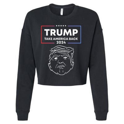 Trump 2024 Take America Back Election The Return Cropped Pullover Crew