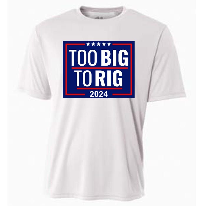 Trump 2024 Too Big To Rig Cooling Performance Crew T-Shirt