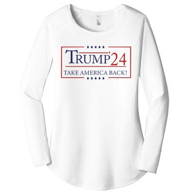 Trump 24 Take America Back Donald Trump Patriotic Women's Perfect Tri Tunic Long Sleeve Shirt