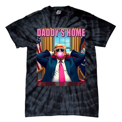 Trump 2024 Take America Back Daddys Home Gum Tie-Dye T-Shirt