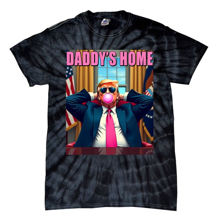 Trump 2024 Take America Back Daddys Home Gum Tie-Dye T-Shirt