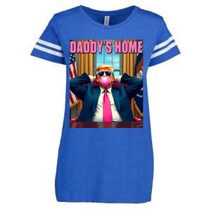 Trump 2024 Take America Back Daddys Home Gum Enza Ladies Jersey Football T-Shirt