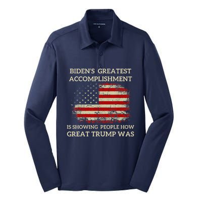 Trump 2024 Silk Touch Performance Long Sleeve Polo