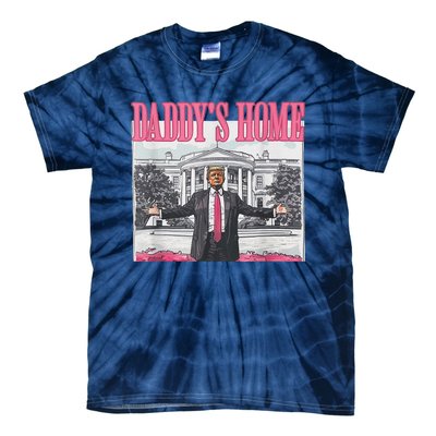 Trump 2024 Take America Back DaddyS Home Trump Pink 2024 Tie-Dye T-Shirt