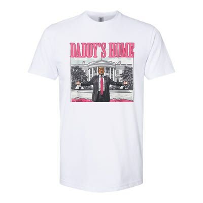 Trump 2024 Take America Back DaddyS Home Trump Pink 2024 Softstyle CVC T-Shirt