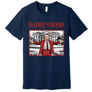 Trump 2024 Take America Back DaddyS Home Trump Christmas Premium T-Shirt