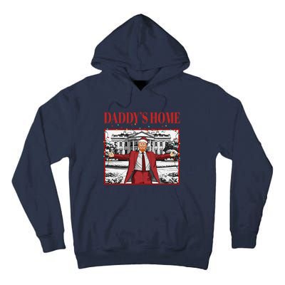 Trump 2024 Take America Back DaddyS Home Trump Christmas Tall Hoodie