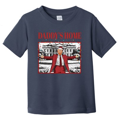 Trump 2024 Take America Back DaddyS Home Trump Christmas Toddler T-Shirt