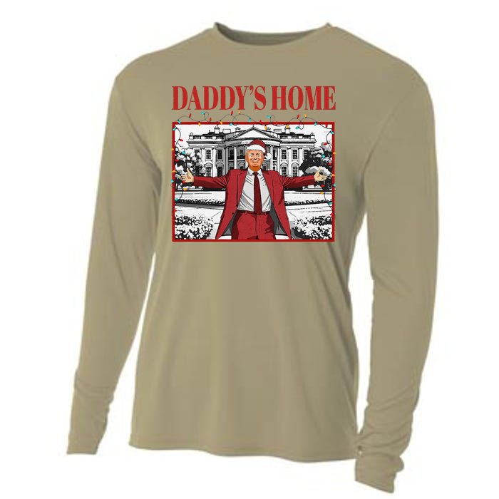 Trump 2024 Take America Back DaddyS Home Trump Christmas Cooling Performance Long Sleeve Crew