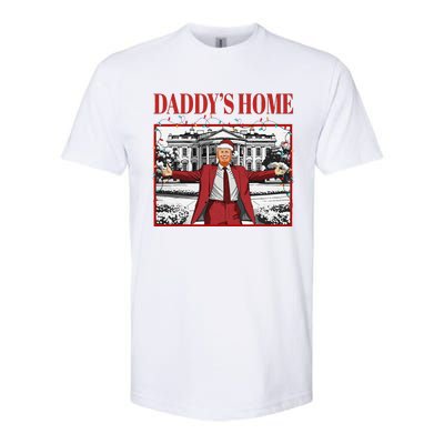 Trump 2024 Take America Back DaddyS Home Trump Christmas Softstyle CVC T-Shirt