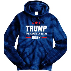 Trump 2024 Take America Back Tie Dye Hoodie