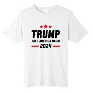 Trump 2024 Take America Back Tall Fusion ChromaSoft Performance T-Shirt