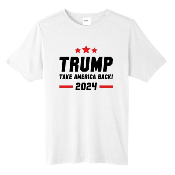 Trump 2024 Take America Back Tall Fusion ChromaSoft Performance T-Shirt