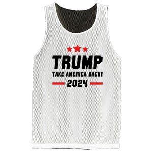 Trump 2024 Take America Back Mesh Reversible Basketball Jersey Tank