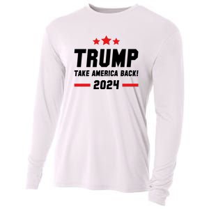 Trump 2024 Take America Back Cooling Performance Long Sleeve Crew