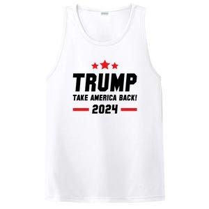 Trump 2024 Take America Back PosiCharge Competitor Tank