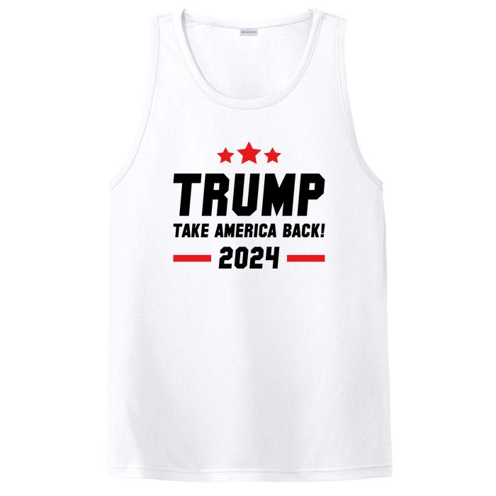 Trump 2024 Take America Back PosiCharge Competitor Tank