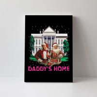 Trump 2024 Take America Back DaddyS Home Christmas Canvas