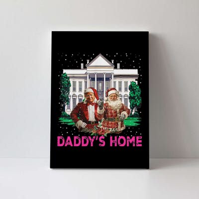 Trump 2024 Take America Back DaddyS Home Christmas Canvas