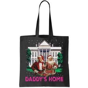 Trump 2024 Take America Back DaddyS Home Christmas Tote Bag