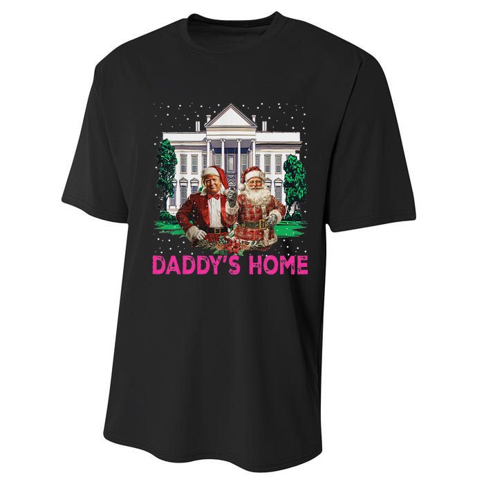 Trump 2024 Take America Back DaddyS Home Christmas Performance Sprint T-Shirt