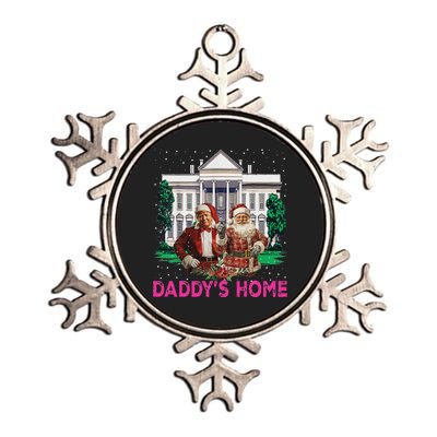 Trump 2024 Take America Back DaddyS Home Christmas Metallic Star Ornament