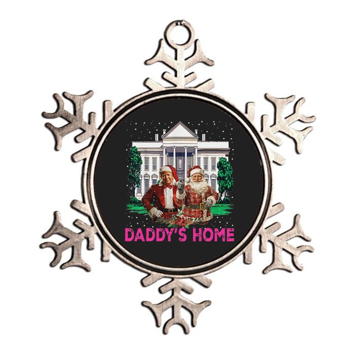 Trump 2024 Take America Back DaddyS Home Christmas Metallic Star Ornament