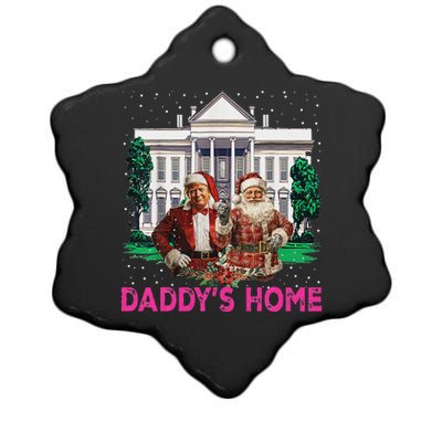 Trump 2024 Take America Back DaddyS Home Christmas Ceramic Star Ornament