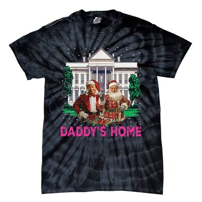 Trump 2024 Take America Back DaddyS Home Christmas Tie-Dye T-Shirt