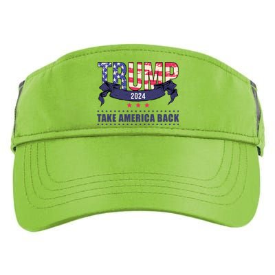 Trump 2024 Take America Back Election Adult Drive Performance Visor