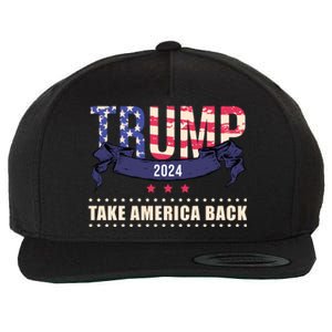 Trump 2024 Take America Back Election Wool Snapback Cap