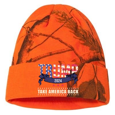 Trump 2024 Take America Back Election Kati Licensed 12" Camo Beanie