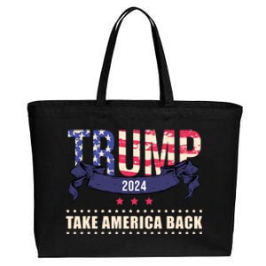 Trump 2024 Take America Back Election Cotton Canvas Jumbo Tote