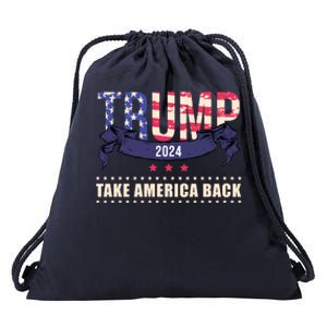 Trump 2024 Take America Back Election Drawstring Bag