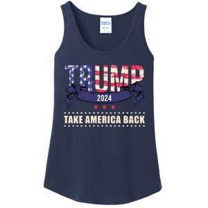 Trump 2024 Take America Back Election Ladies Essential Tank