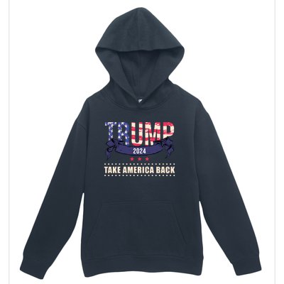 Trump 2024 Take America Back Election Urban Pullover Hoodie